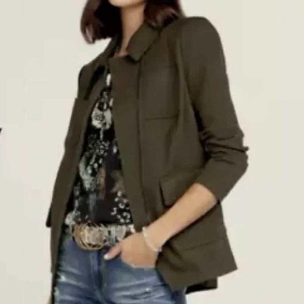 Cabi Academy Blazer, specifically style #4120 in olive green size S - Picture 2 of 10